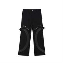 Load image into Gallery viewer, Geometry Line Embroidery Lounge Pants
