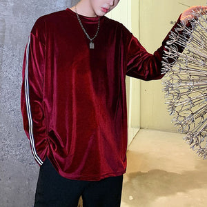 Velvet Drape Long-sleeved T-shirt