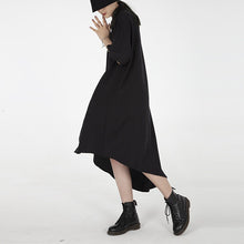 Load image into Gallery viewer, Diagonal Hem Short Sleeve Dress
