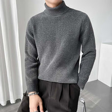 Load image into Gallery viewer, Turnable Turtleneck Slim Fit Knit Sweater
