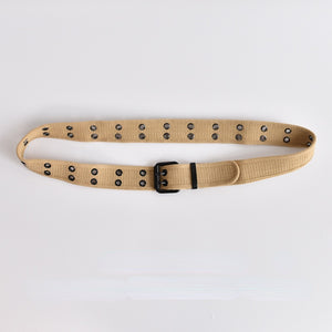 Double Buckle Canvas Belt