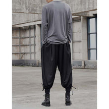 Load image into Gallery viewer, Elastic Waist Pleated Cropped Casual Pants
