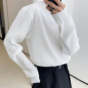 Half High Neck Long Sleeve T-shirt