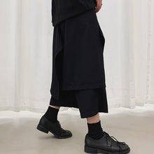 Load image into Gallery viewer, Fake Two Piece Irregular Hip Hop Cropped Culottes
