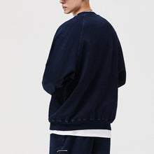 Load image into Gallery viewer, Indigo Patch Denim Sweatshirt
