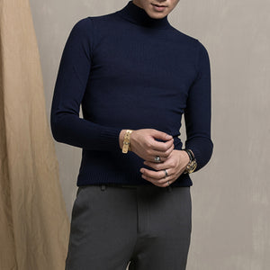 Half High Neck Slim-fit Sweater