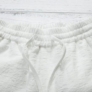 Summer Cotton Linen Loose Shorts