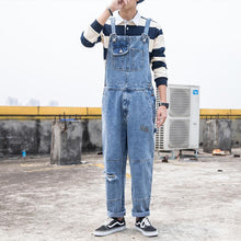 Load image into Gallery viewer, Loose Straight Leg Multi-Pocket Cargo Overalls
