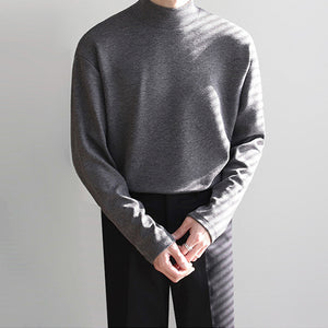 Winter High Neck Long Sleeve T-shirt