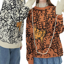 Load image into Gallery viewer, Tiger Knit Pullover Sweater
