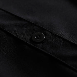 Two Pocket Loose Black Shirt