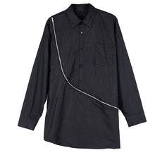 Load image into Gallery viewer, Zipper Long Sleeve Mid-length Shirt
