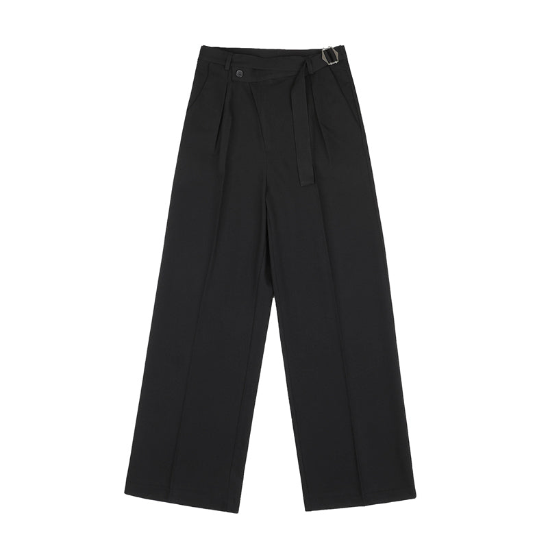 Wide Leg Mopping Straight Pants