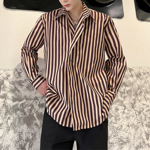 Pinstripe Lapel Shirt