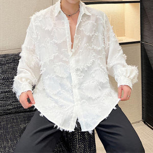 Feather Tassel Thin Long Sleeve Shirt