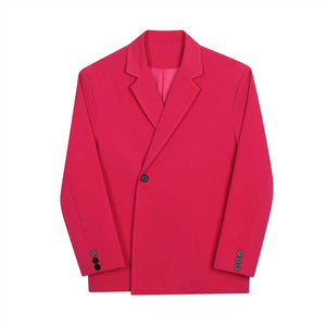 Single Button Retro Bright Casual Blazer