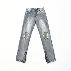 Retro Hip Hop Ripped Jeans