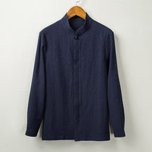 Load image into Gallery viewer, Linen Jacquard Long Sleeve Shirt
