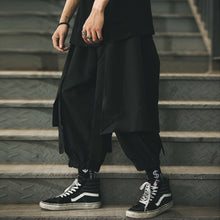 Load image into Gallery viewer, Black Oversized Loose Cropped Pants
