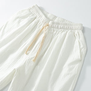 Retro Cotton Linen Shorts