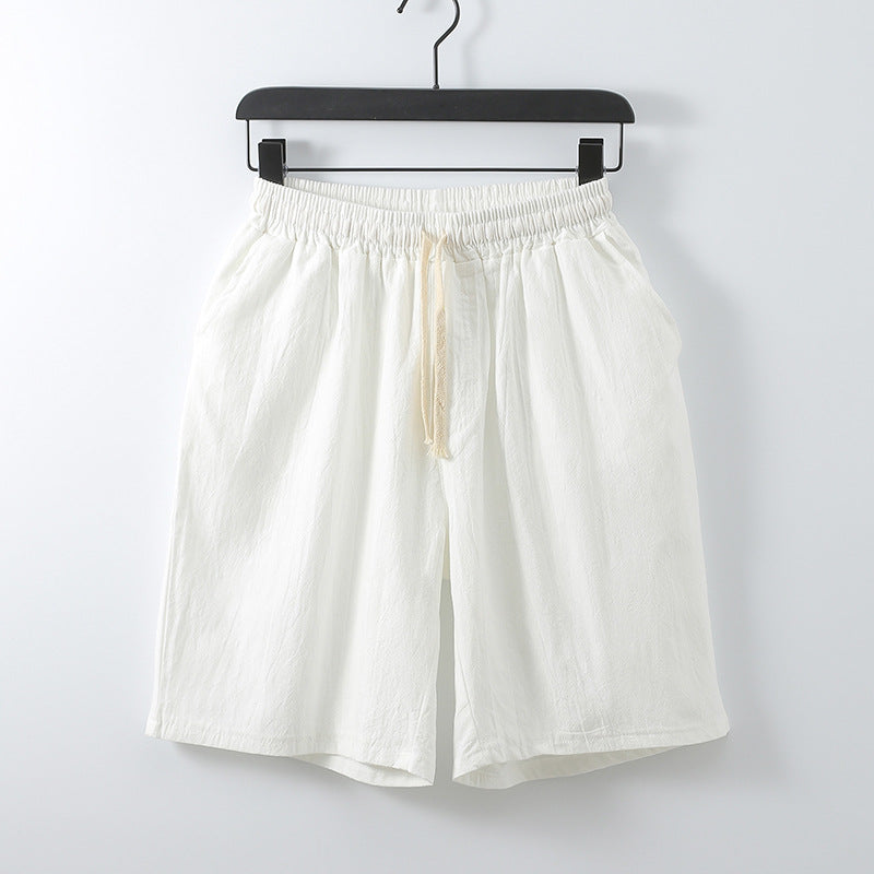 Retro Cotton Linen Shorts