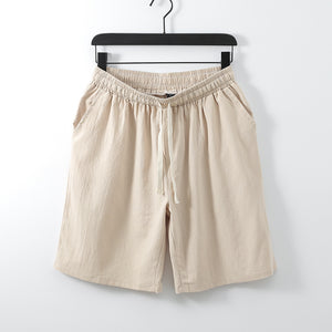 Retro Cotton Linen Shorts