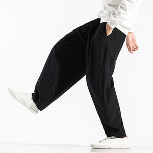 Retro Loose Solid Harem Pants