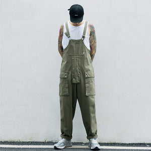 Japanese Washed-Denim Bib Overalls