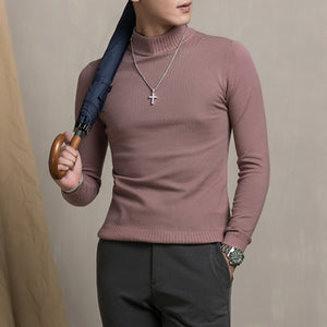 Half High Neck Slim-fit Sweater