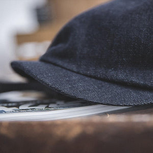 Retro Newsboy Hat Denim Hexagon Hat