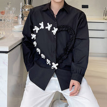 Load image into Gallery viewer, Bow Contrast Lace Shirt
