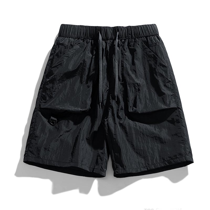 Casual Solid Color Pocket Cargo Shorts