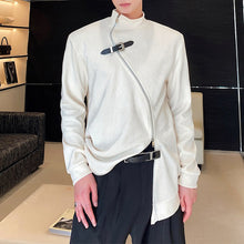 Load image into Gallery viewer, Zipper Irregular Stand Collar Sweater
