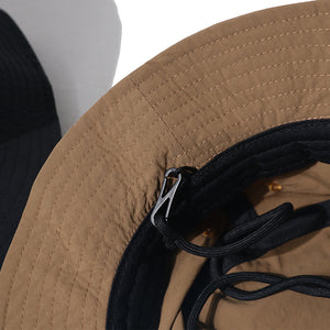 Summer Solid Color Drawstring Bucket Hat