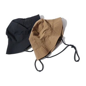 Summer Solid Color Drawstring Bucket Hat