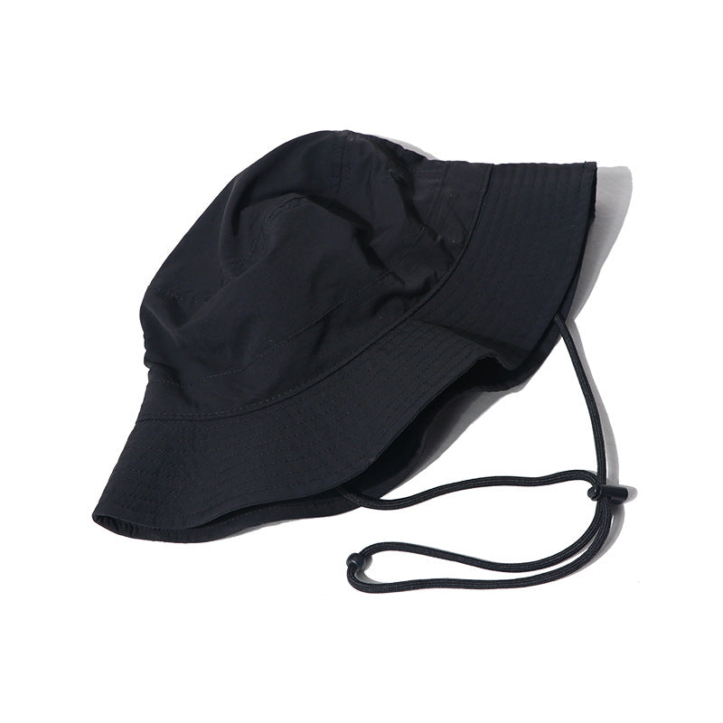 Summer Solid Color Drawstring Bucket Hat