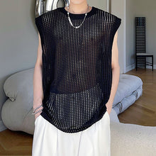 Load image into Gallery viewer, Cutout Sheer Sleeveless Vest
