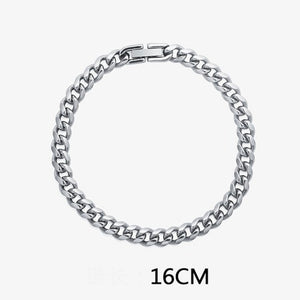 Hip Hop Thin Titanium Steel Bracelet