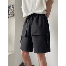 Load image into Gallery viewer, Drawstring Straight Large Pocket Cargo Cropped Shorts
