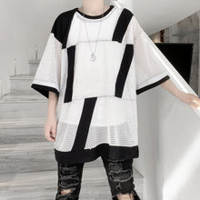 Load image into Gallery viewer, Colorblock Cutout Short Sleeve T-Shirt
