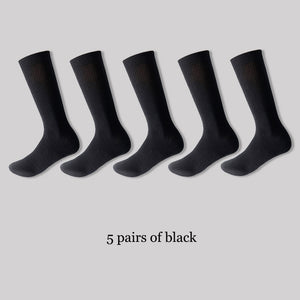 Black White Mid-length Socks