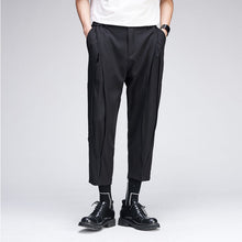 Load image into Gallery viewer, Contrast Slit Cut Loose Cropped Pants
