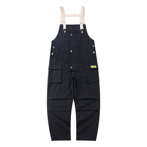 Loose Multi-Pocket Overalls