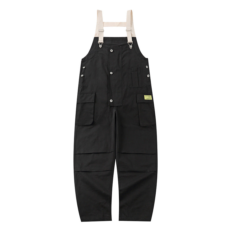 Loose Multi-Pocket Overalls