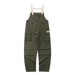 Loose Multi-Pocket Overalls