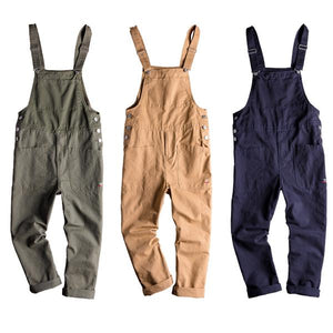 Big pocket Retro Loose Jumpsuit