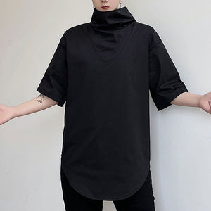 Summer Turtleneck Short-sleeved T-shirt