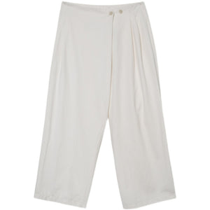 Wide Leg Asymmetric Cropped Casual Pants