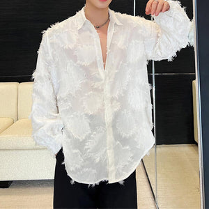 Feather Tassel Thin Long Sleeve Shirt