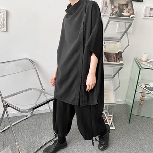 Asymmetric Design Loose Shirt